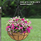 2 Pack 16 Inch Hanging Planters - Image 7