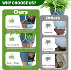 Hanging Planter Self Watering 10 Inch, 2 Pack Hanging Baskets - Image 8