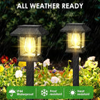 Solar Outdoor Lights, 12 Pack Solar Pathway Lights Waterproof, Landscape - Image 3