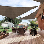 Patio Paradise 8' x 8' x 7'10" Sun Shade Sail Triangle Canopy, Permeable Shade by Patio