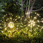 Solar Garden Firework Lights Outdoor Waterproof 2 Pack Solar Powered Art Stake - Image 5