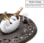 VINGLI 32" Outdoor Bar Table, Patio Bar Height Table - Image 5