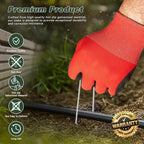 FEED GARDEN 12 Inch 100 Pack Galvanized Landscape Staples 11 Gauge Anti-Rust - Image 3