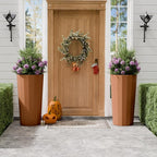 23.6" Tall Outdoor Planters Set of 2, Large Planters - Image 8