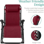 Best Choice Products Oversized Zero Gravity Chair, Folding Outdoor Patio - Image 4