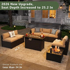 Aoxun 8 Piece Patio Furniture Set - Image 3