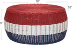 Household Essentials Handwoven Resin Ottoman Table - Image 2