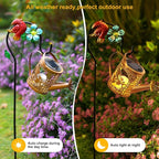 Solar Lights Outdoor Garden Decor Solar Watering Can - Image 5