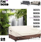 3-Seater Outdoor Sofa Cover, 76Wx32Dx31H inches Outdoor Furniture Covers - Image 3