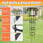 65 Inch Garden Trellis for Climbing Plants Outdoor, Mushroom Top Trellis for - Image 3