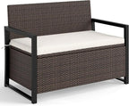 RELAX4LIFE Wicker Outdoor Bench by RELAX4LIFE