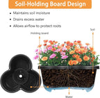 VECELO 5 Tier Vertical Garden Planter, Self Watering Stackable Planters - Image 4