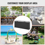 VEVOR Extra Long Folding Portable Bar Tradeshow Podium Table - Image 9
