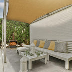 AsterOutdoor Sun Shade Sail Rectangle 6' x 10' UV Block Canopy - Image 6
