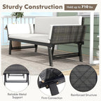 Tangkula Outdoor Convertible Sofa Daybed - Image 8