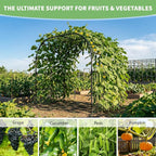 DoCred Garden Arch Trellis for Climbing Plants, 88 Inch Large Garden Trellises - Image 7