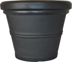 Tusco Products RR135BK Classic Rolled Rim Garden Planter by TuscoProducts