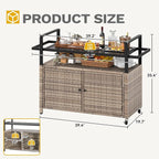 DWVO XL Outdoor Storage Cabinet, Patio Storage Table - Image 7