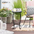 VINGLI Mosaic Accent Table, End Table, Plant Stand Decor - Image 8