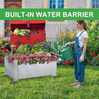 Raised Garden Bed with Wheels, 14 Gallon Self-Watering Raised Planter Box with - Image 7