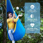 OUTREE Kids Pod Swing Seat, Cotton Child Hammock Swing Chair, Sensory Swing - Image 5