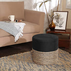 REDEARTH · Cylindrical Pouf Ottoman - Image 2