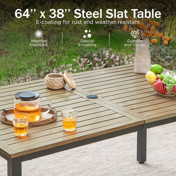 PHI VILLA 7 Pieces Outdoor Dining Set - Image 7