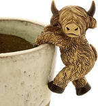 The Bridge Collection Highland Cow Pot Hanger by TheBridgeCollection