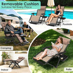 Suteck Oversized Zero Gravity Chair, 29In XL Lounge Chair w/Removable - Image 3