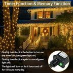2-Pack 66FT 200 LED String Lights Indoor Outdoor Waterproof, Christmas Lights - Image 4