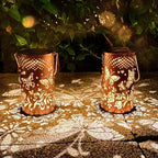 Butterfly Solar Lanterns Outdoor Hanging, Hollowed-Out Metal Waterproof LED - Image 8