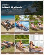KingCamp Tanning Chair with Face Hole, Lounge Chairs Outdoor Folding Comfy - Image 8