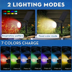 Solar Spot Lights Outdoor, 2-in-1 Wall Mount & Ground Stake 18 LEDs - Image 4