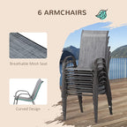 Outsunny 8 Pieces Patio Furniture Set - Image 5
