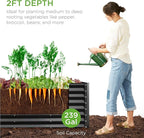 Best Choice Products 8x2x2ft Outdoor Metal Raised Garden Bed, Rectangular Deep - Image 2