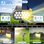 WdtPro Solar Spot Lights Outdoor Waterproof, Bright Solar Lights Outdoor - Image 5