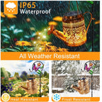 Solar Powered Butterfly Watering Can Lights Waterproof Outdoor Garden Decor - Image 6