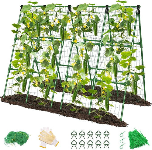 2 Pack Cucumber Trellis, Garden Trellis by MYMULIKEHOME