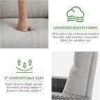 IDEALHOUSE Wicker Outdoor Recliner Reclining Patio Chairs - Image 9