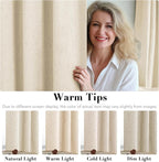 H.VERSAILTEX Curtains for Bedroom Black Out Thermal Insulated Linen Textured - Image 5