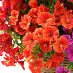 Artificial Flowers for Outdoors, UV Resistant Fake Silk Morning Glory, - Image 3