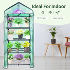 4 Tier Mini Greenhouse for Outdoor Indoor, Double-Layer Roof, Heavy Duty Small - Image 4