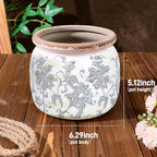 Ceramic Pot for Planter, Vintage Flower Pot - Image 7