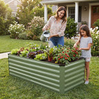 INNO STAGE 6x3x2ft Galvanized Raised Garden Bed, Raised Garden Bed Kit-Metal - Image 3