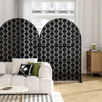Casaphoria 72" H x 47" W Arched Metal Privacy Screen - Image 3