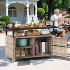 DWVO XL Outdoor Storage Cabinet, Patio Storage Table - Image 3