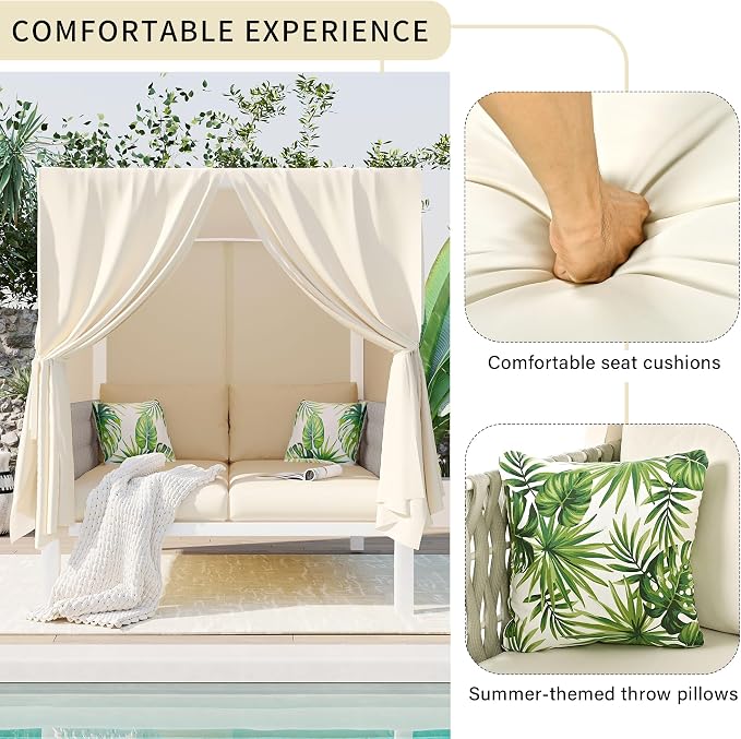 Outdoor Patio Sunbed Lounger - Image 4
