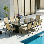 MAMIZO Patio Dining Chairs, Stackable All Weather Teslin Chair, Heavy Duty - Image 10