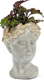 Abbott Collection Aphrodite Head Planter – Small Indoor and Outdoor Planter - Image 2