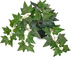 17.7" Artificial Plants Indoor Home Decor, Fake Potted Silk Plants by VillaComo
